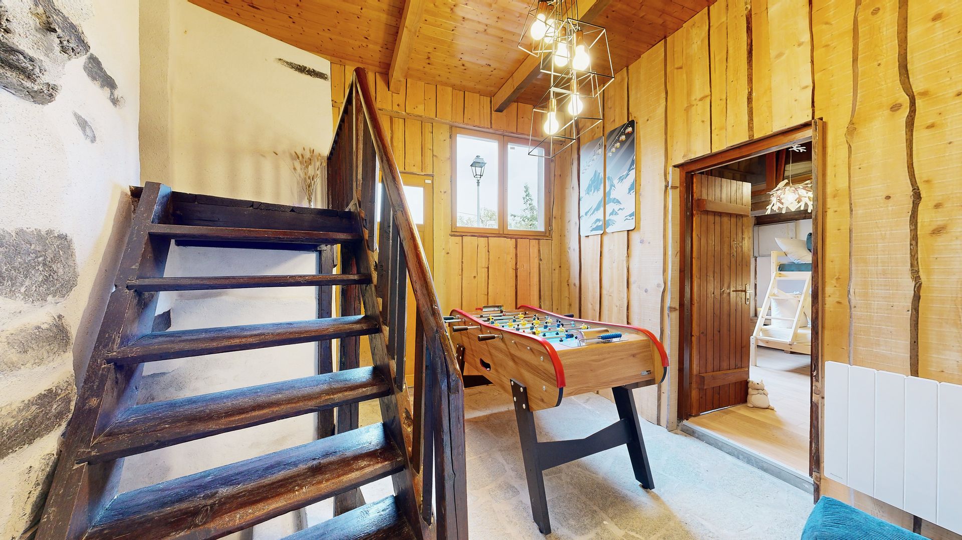 Baby-foot espace enfants chalet famille ski La Plagne